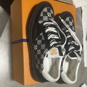 Louis Vuitton Monochrome Checkered Sneakers